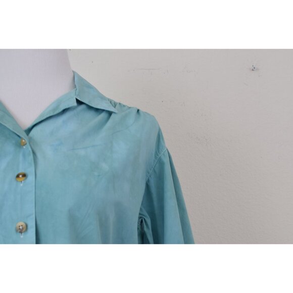 Vintage 90s Crop All Cotton‎ Tie Down Blouse size S - Picture 6 of 10